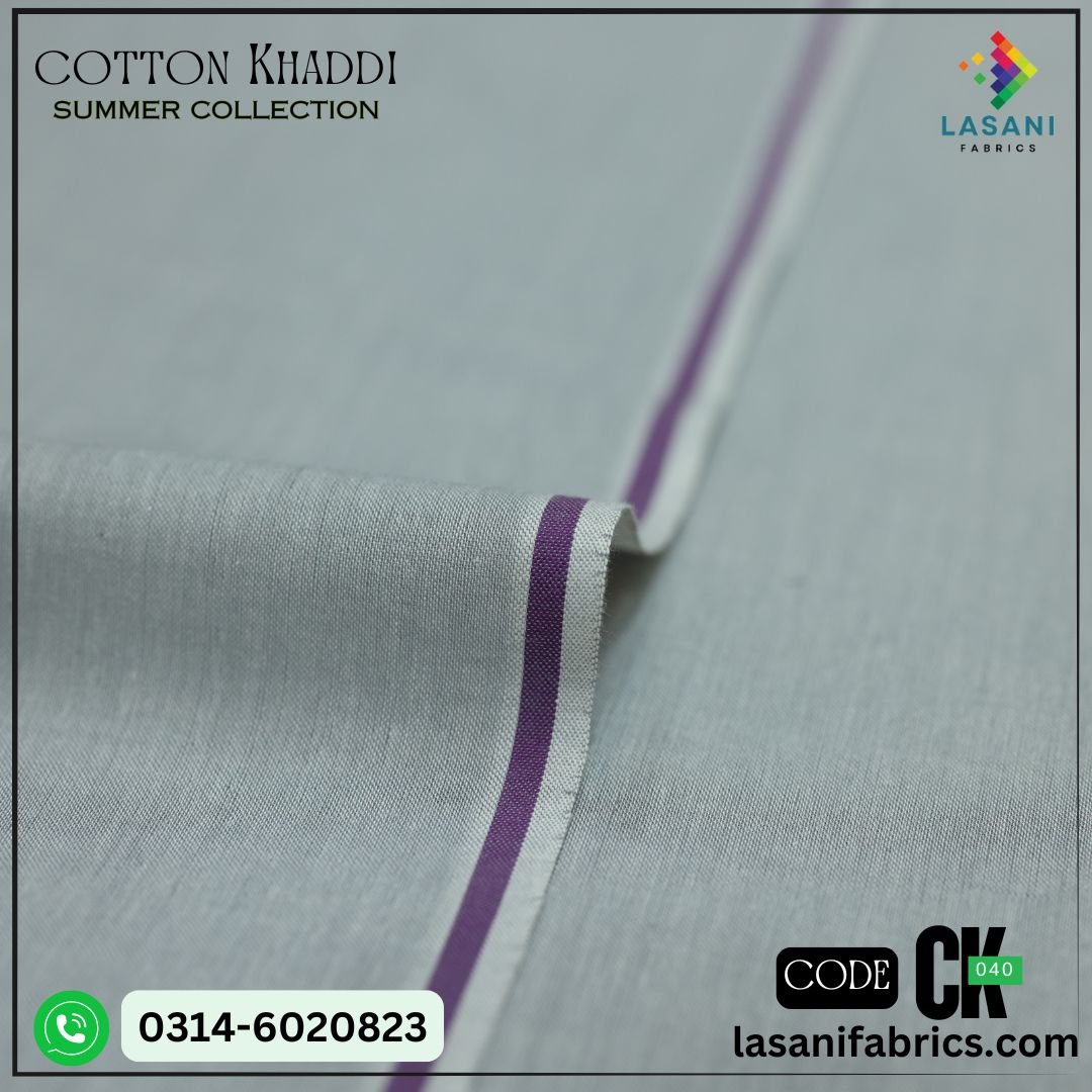 Grey CK Cotton Khaddar - Grey -CK-40