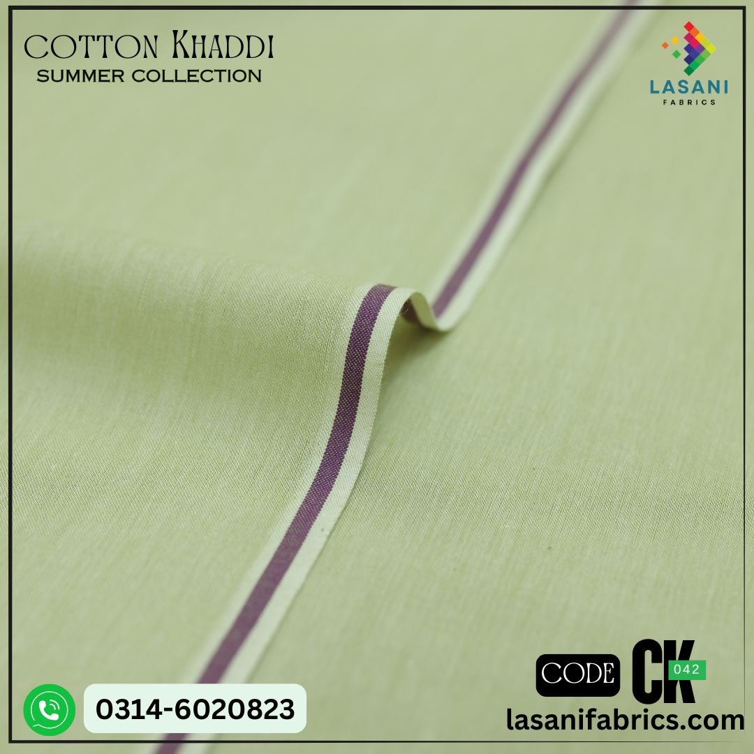 Light Green CK Cotton Khaddar - Light Green-CK-42